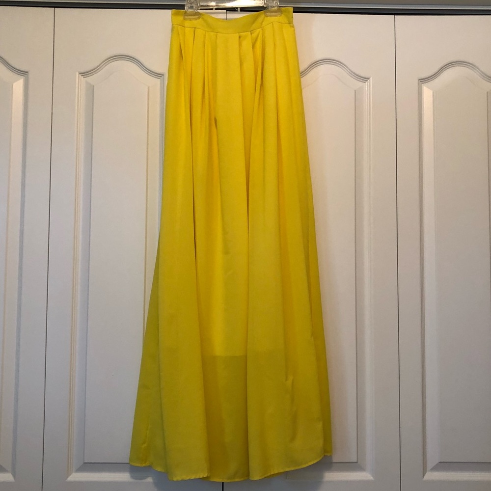 Yellow Maxi Skirt